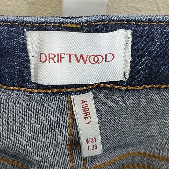 DRIFTWOOD Medium Stretch High Rise AUDREY Straight Leg Jeans Women's 31 X 29 - Picture 5 of 6